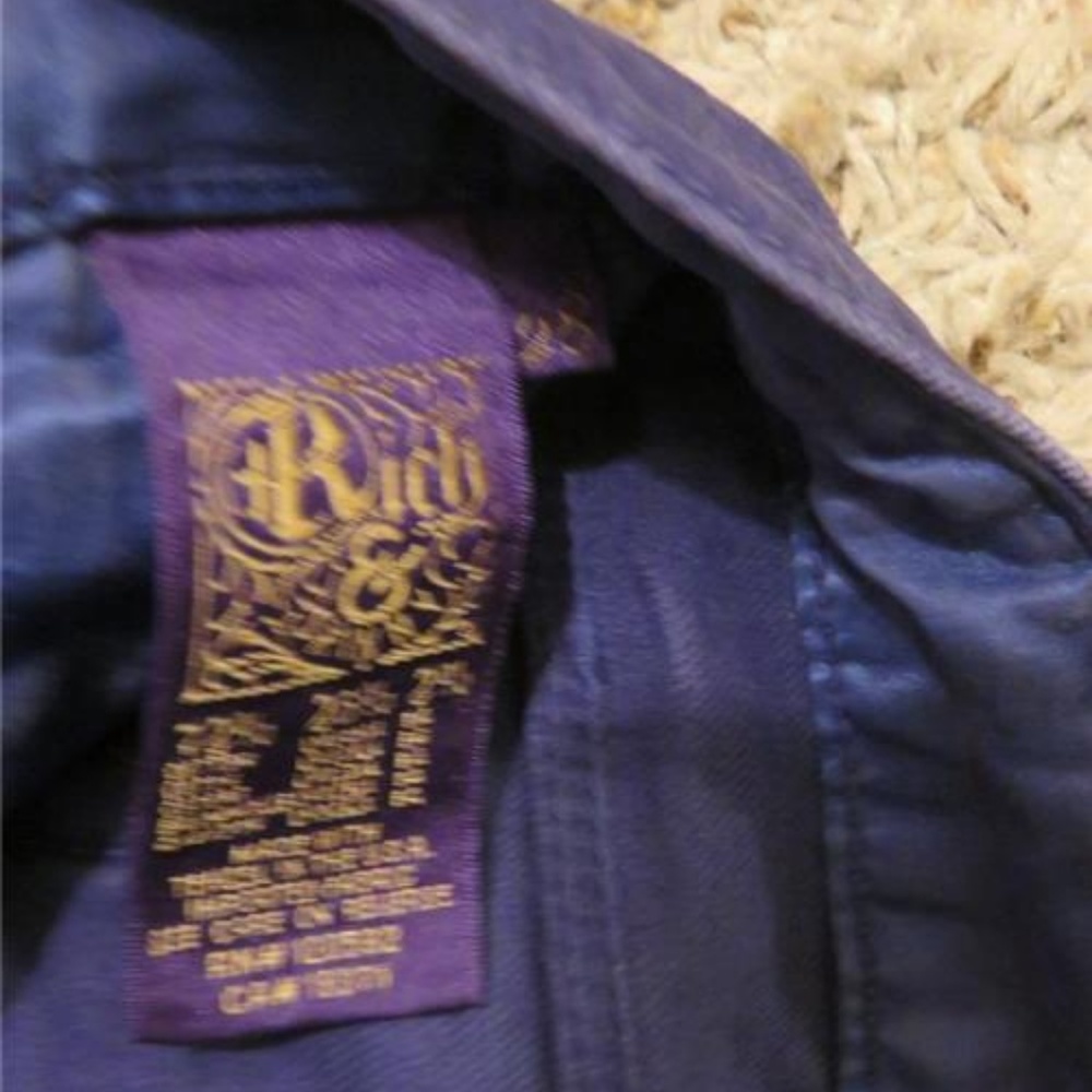 RICH & SKINNY PURPLE DENIM SKINNY LEG JEANS 28* - Picture 5 of 6